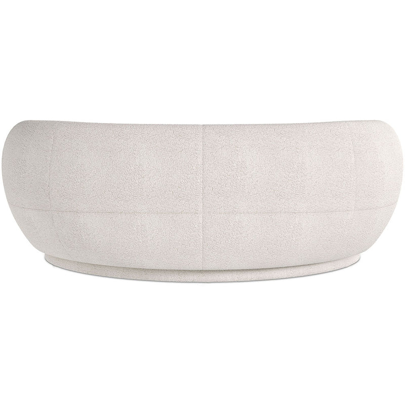 Curved Sofa - 3 Seater - Boucle Fabric - Curvy - gallery 8