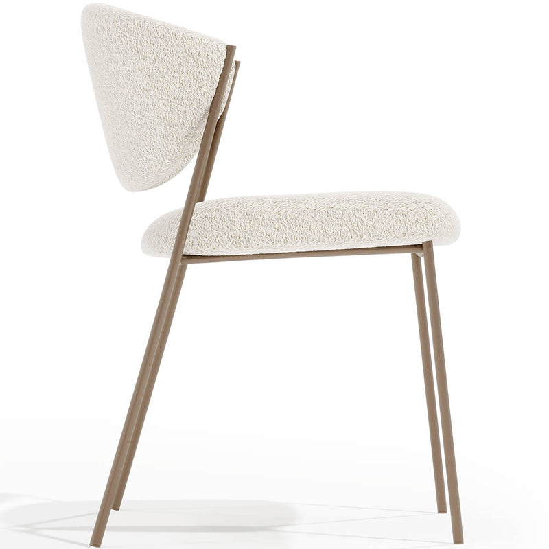Dining chair - Upholstered in Bouclé Fabric - Seda - gallery 7