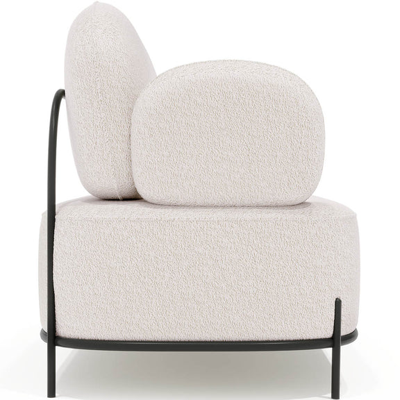 2/3-Seater Sofa - Upholstered in Bouclé Fabric - Baman - gallery 5