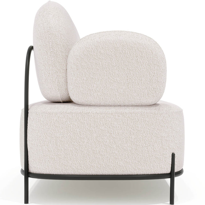 2/3-Seater Sofa - Upholstered in Bouclé Fabric - Baman - gallery 5