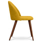 Dining Chair - Upholstered in Fabric - Scandinavian Style - Evelyne - gallery 6