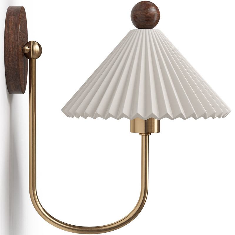 Wall Lamp Aged Gold - Vintage Wall Sconce - Rubi