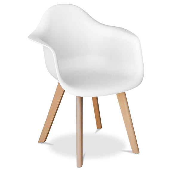 Dining Chair with Armrests - Scandinavian Style - Dominic - gallery 4