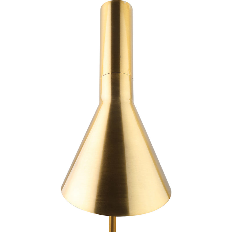Modern Gold Floor Lamp in Metal and Marble – Quely