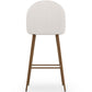 Stool Upholstered in Bouclé Fabric - Scandinavian Design - 76 cm - Evelyne