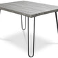 Table à manger rectangulaire - Style industriel - Bois et métal - 120cm - Hairpin