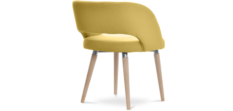 Sedia imbottita in stile scandinavo Ryden - Tessuto