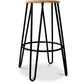 Sgabello da bar Hairpin 66cm - Legno chiaro e metallo