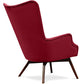 Sillón Jensen de estilo escandinavo - Terciopelo