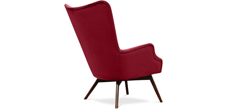 Sillón Jensen de estilo escandinavo - Terciopelo