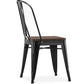 Dining chair - Industrial design - Wood and steel - Stylix