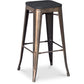 Barstol - Industriell Design - Tre & Metall - 76cm - Stylix
