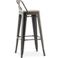 Barhocker mit Rückenlehne - Industriedesign - 76 cm - Stylix