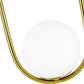 Globe ceiling lamp - Golden pendant - Ruby