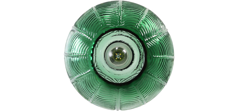 Lampe de plafond au design vintage - Suspension en forme de boule verte - Viola