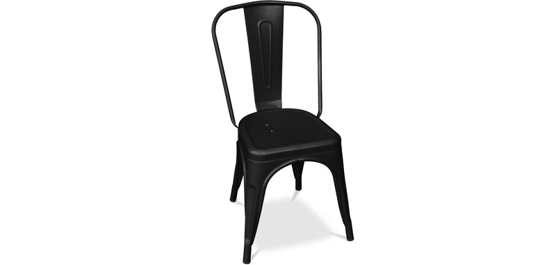 Sedia da pranzo in acciaio - Design industriale - Stylix