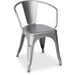 Chaise de salle à manger avec accoudoirs - Acier - Nouvelle édition - Stylix