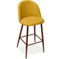 Tabouret rembourré en tissu - Design scandinave - 73cm - Evelyne