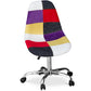 Chaise de Bureau à roulettes - Chaise de Bureau - Tapissée en Patchwork - Tessa