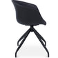 Chaise de bureau avec accoudoirs - Chaise de bureau design noire - Jodie