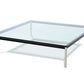 Table basse carrée - Verre - 70 cm - Kart