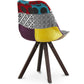 Krzesło do jadalni - tapicerka patchwork -Ray