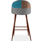 Tabouret Rembourré en Patchwork - Style Scandinave - Patty