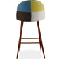 Tabouret Rembourré en Patchwork - Style Scandinave - Simona