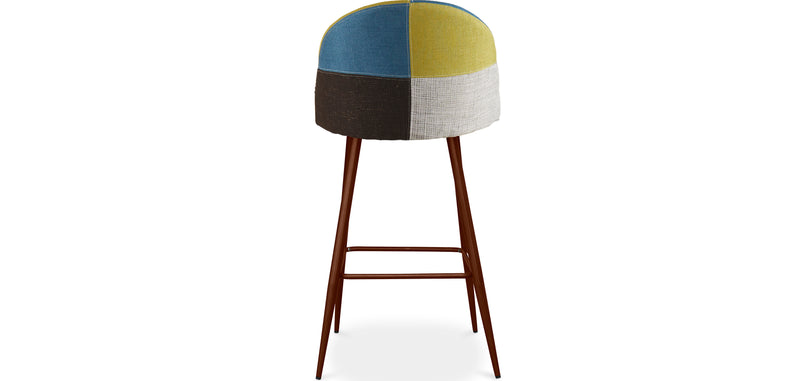 Tabouret Rembourré en Patchwork - Style Scandinave - Simona
