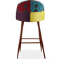 Tabouret Rembourré en Patchwork - Style Scandinave - Ray