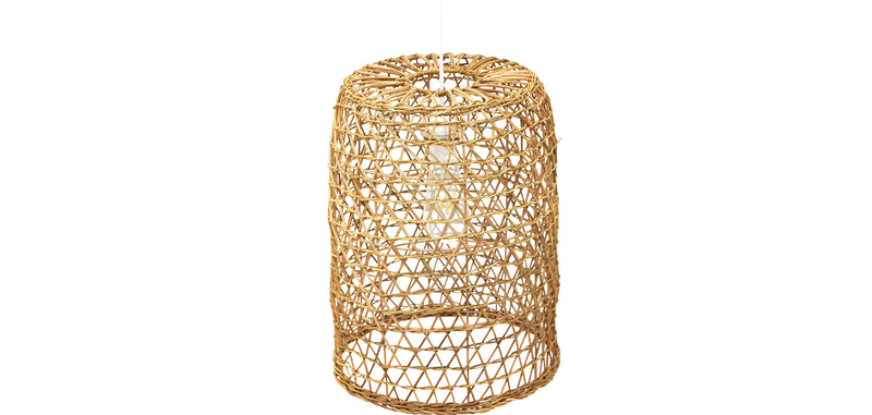 Lampe de plafond en rotin - Lampe suspendue stile Boho Bali - Lian
