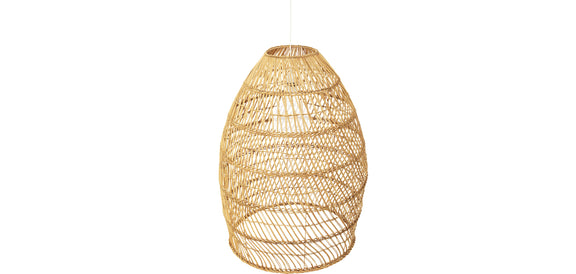 Hanging Lamp Boho Style Natural Rattan - 50 cm - Poung - gallery 3