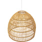 Hanging Lamp Boho Bali Style Natural Rattan - 40 cm - Hoa - gallery 3