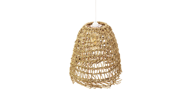 Lampe de plafond en rotin - Lampe suspendue stile Boho Bali - Linei