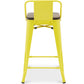 Bar stool - Industrial design - Wood and steel - 60cm - New edition - Stylix