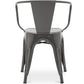 Dining chair with armrests - Industrial design - Steel - New edition - Stylix