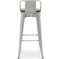 Taburete de Bar - Diseño Industrial - Madera y Acero - 76cm - Stylix