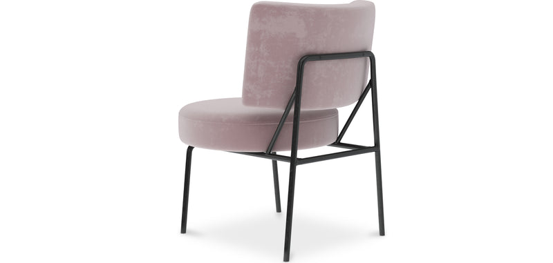 Fauteuil tapissé en velours - Jerna