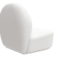 Sillón bouclé blanco - tapizado - Loraine