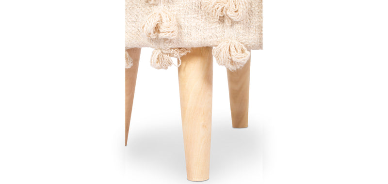 Tabouret Pouf Rond - Style Boho Bali - Batty