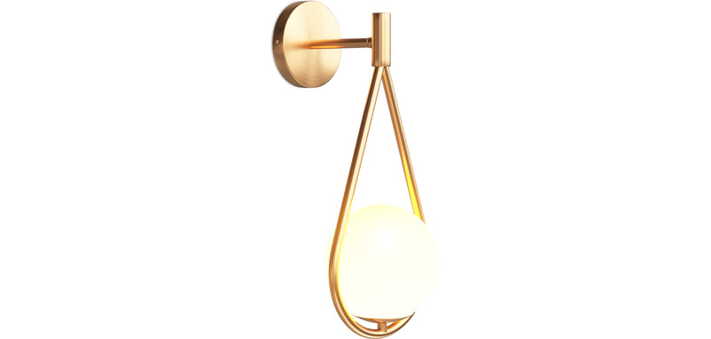 Gold Wall Lamp - Globe - Tear