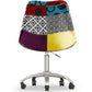 Chaise de Bureau Pivotante - Tissu Patchwork - Ray