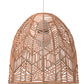 Lampa sufitowa z rattanu - Lampa wisząca w stylu Boho Bali - Bu