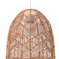Hanging Lamp Boho Bali Style Natural Rattan -  Bu - gallery 6