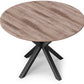 Table à manger ronde - Industrielle - Bois et métal - Bayron
