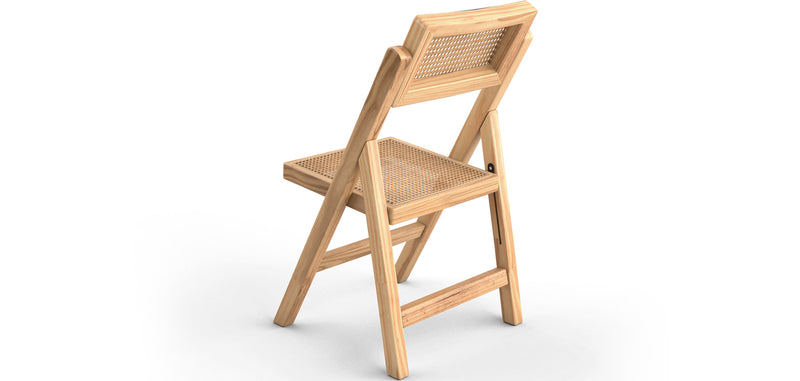 Folding Wooden Rattan Dining Chair - Umbra