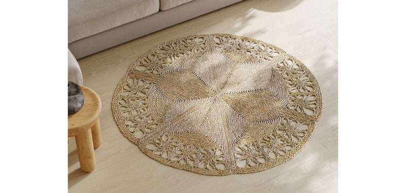 Tapis rond en jute - Boho Bali - 100 CM - Bilú