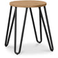 Tabouret Hairpin - 42cm - Jasne drewno i metal