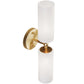 Lampe Murale en Or Vieilli - Applique à 2 Lumières - Feru