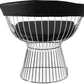 Cadeira de sala de jantar com apoios de braços - Couro e metal - Barrel